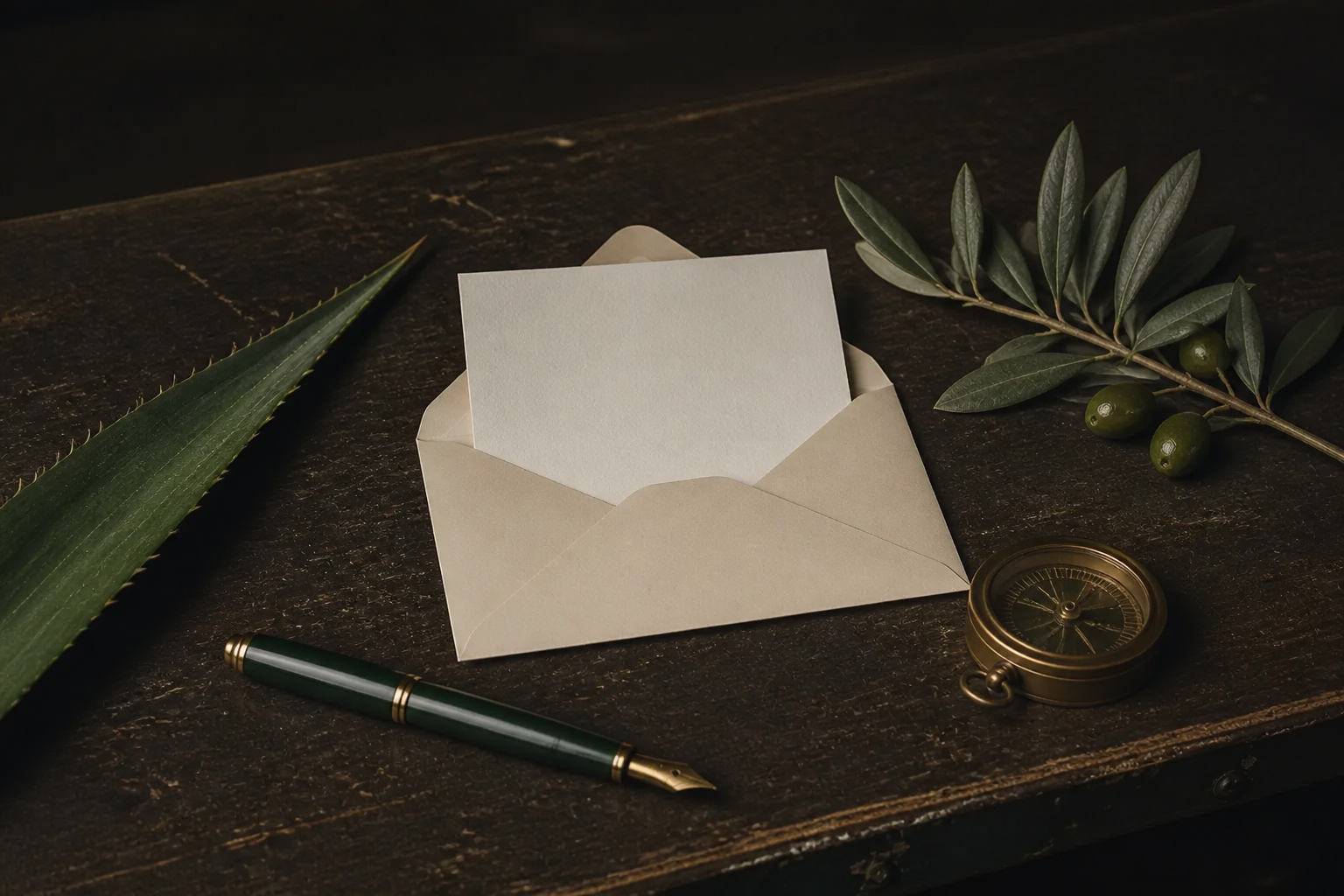 Editorial still life of an open letter between Mexico and Europe